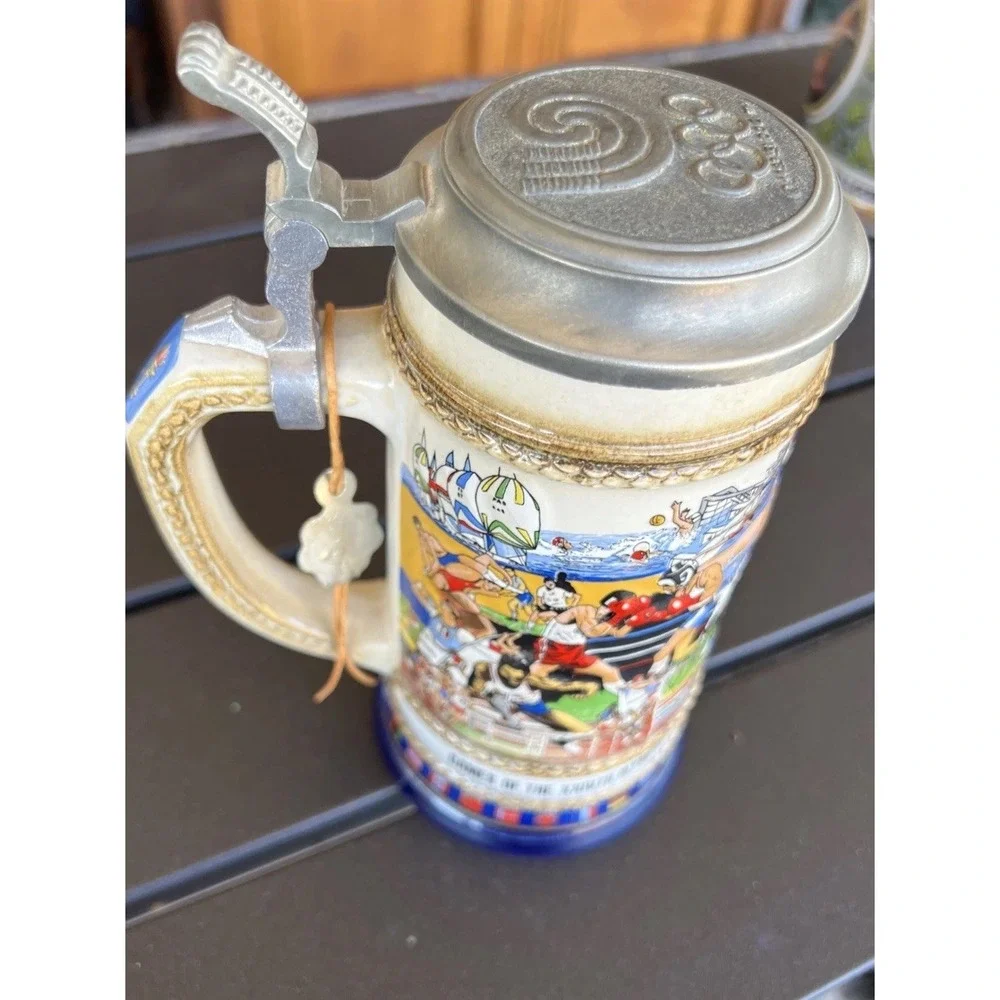1988 Anheuser Busch Games Of The XXIVTH Olympiad Seoul Gerz West German Beer Mug